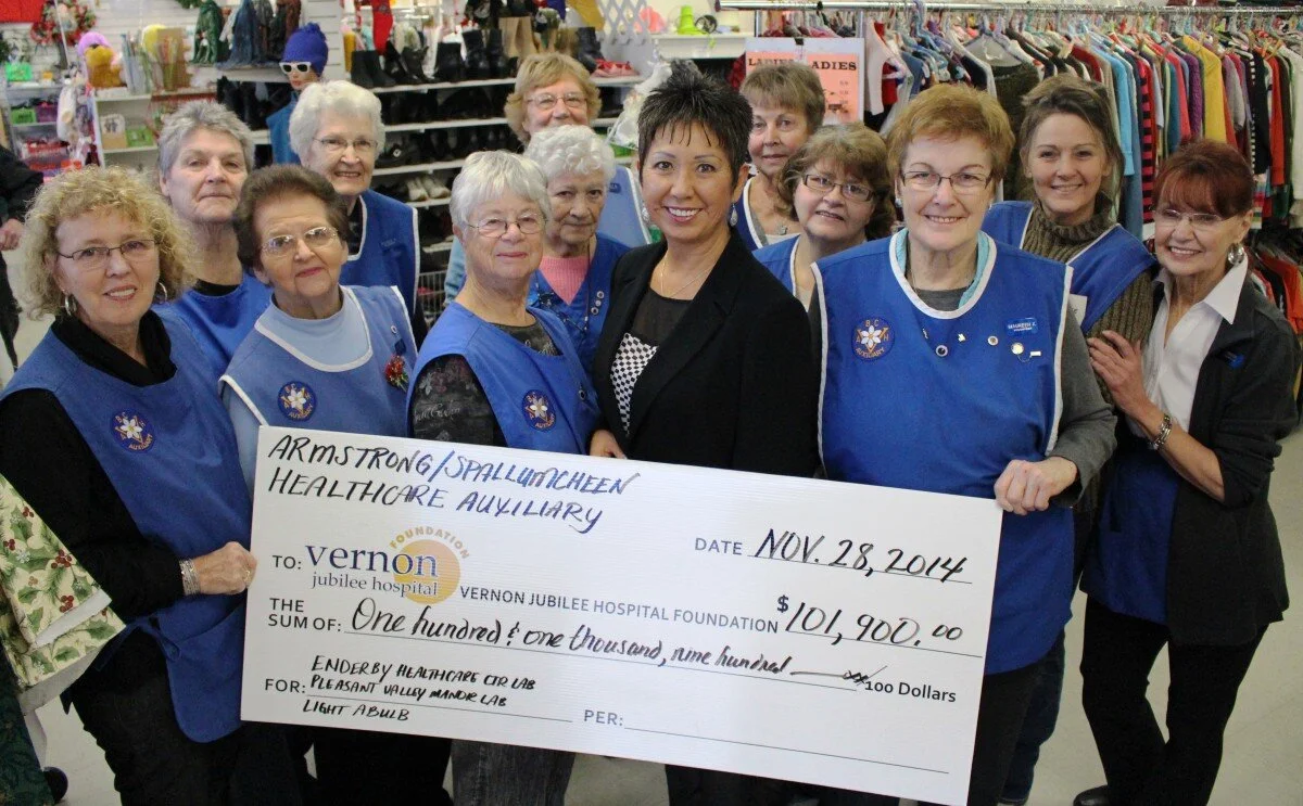 Armstrong Spallumcheen Healthcare Auxiliary Donates $101,900 to VJH Foundation