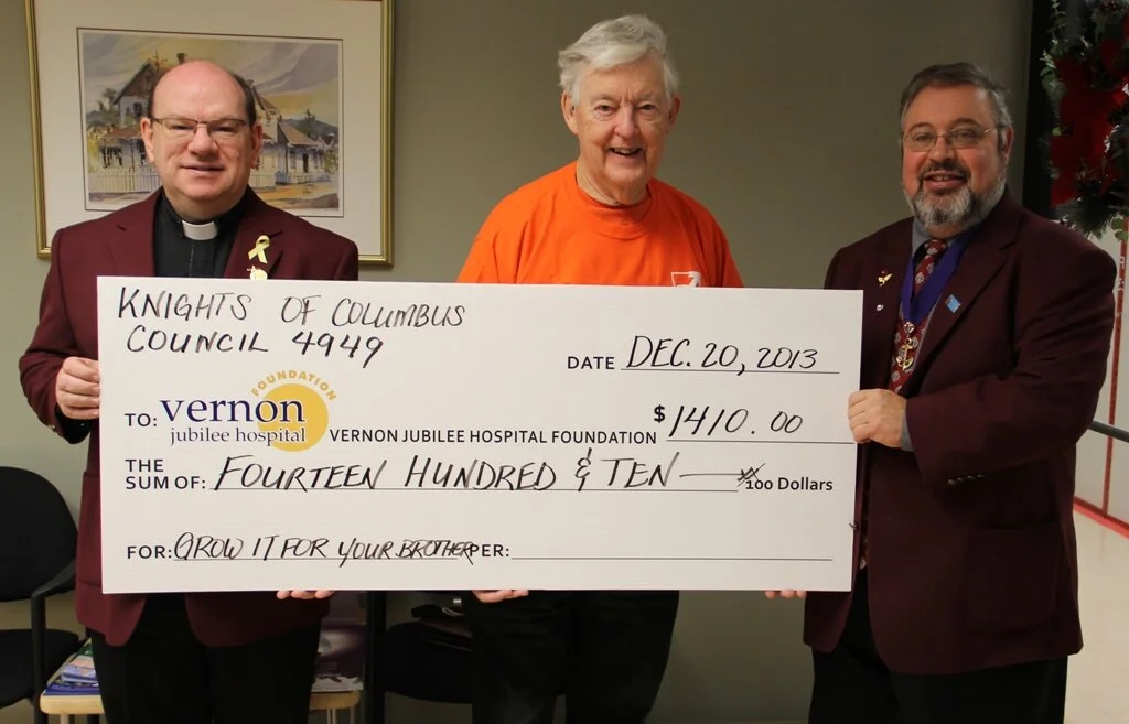 Knights of Columbus Donate Funds From 'Grow it For Your Brother' Campaign