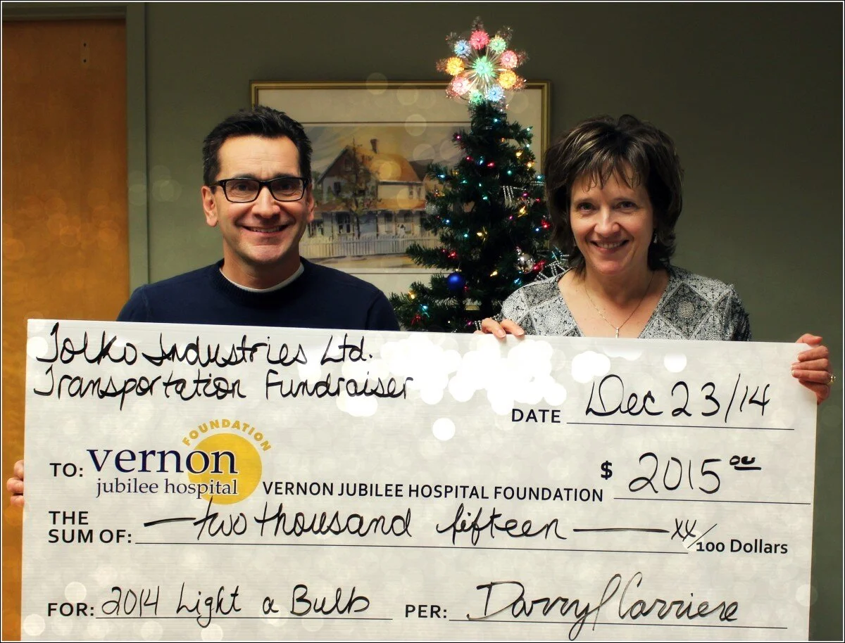 Tolko Transportation Staff Fundraiser Brightens Light a Bulb Campaign