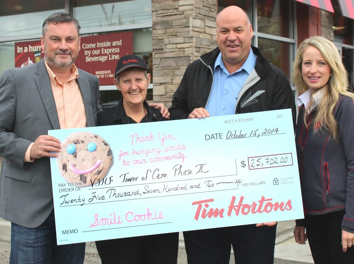 Tim Hortons Cookies Raise Big Funds for Tower of Care