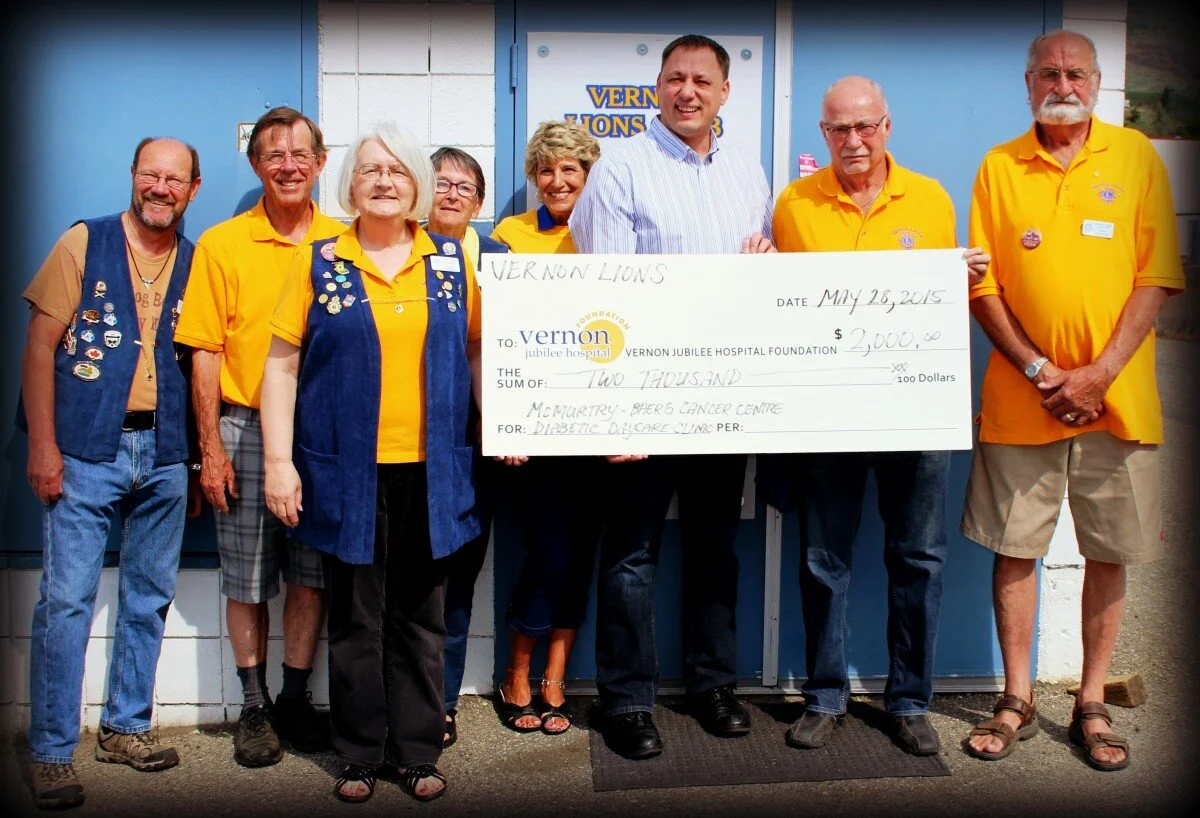 Vernon Lions Help Cancer & Diabetic Patients