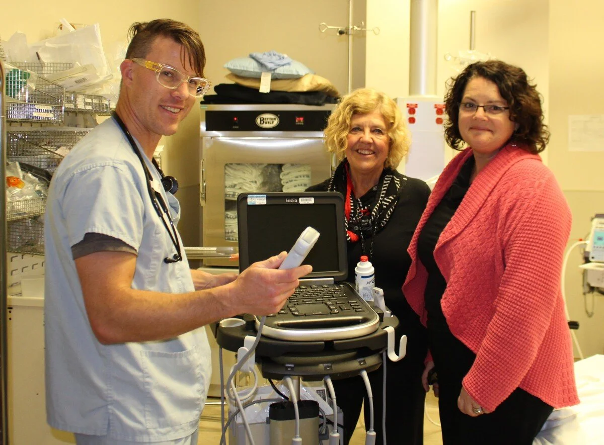 VJH Foundation Funds New Ultrasound for VJH Emergency Department