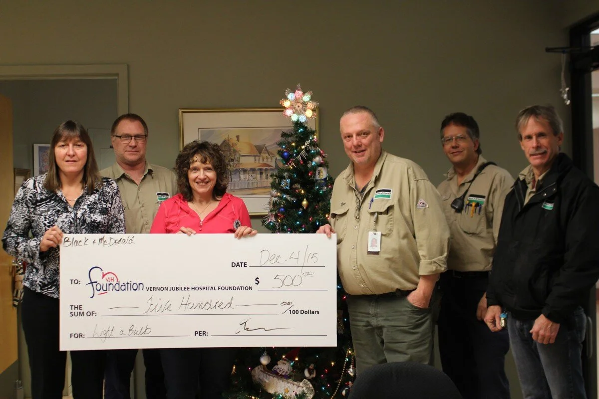 Black and McDonald Staff Donate to Light a Bulb