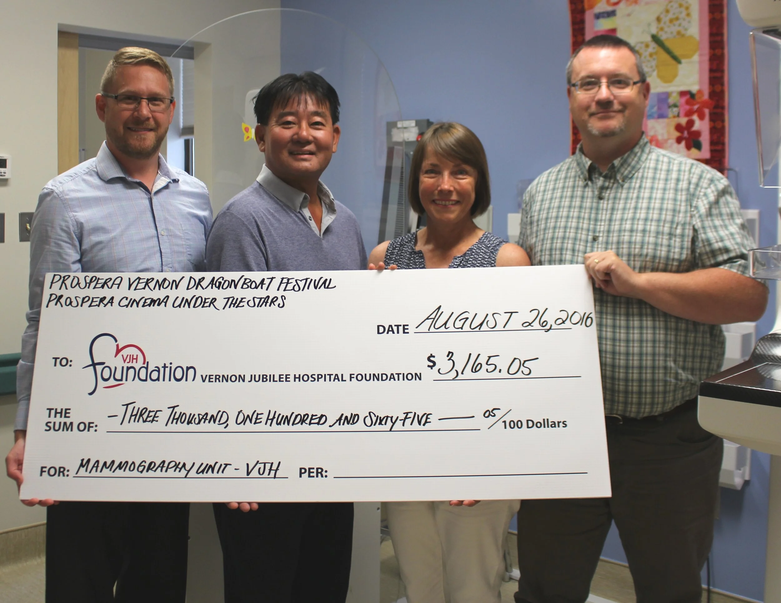 Prospera Vernon Dragon Boat Festival Raises Funds for Mammography Unit at VJH