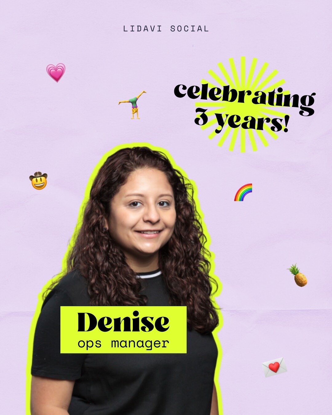 celebrating three amazing years with our ops manager, Denise! 💗 we are so happy to have you on our team, and learn from you everyday. here's to celebrating many more work anniversaries with you. 🎉⁠
⁠
help us wish Denise a happy anniversary! ✨⁠
⁠
⁠
