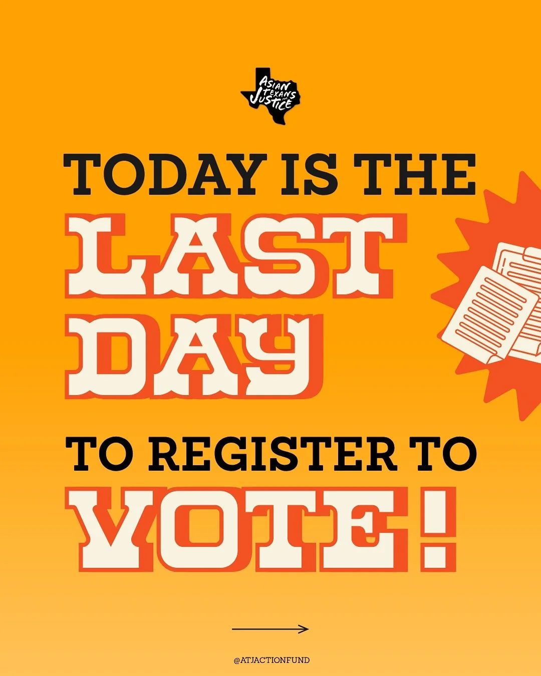 🗳️ Today is the LAST DAY to register to vote in Texas &mdash; October 6, 2025! 🗳️

We&rsquo;re celebrating our incredible National Voter Registration Day subgrantees who showed up and showed out across the state, hosting events to help more Texans 