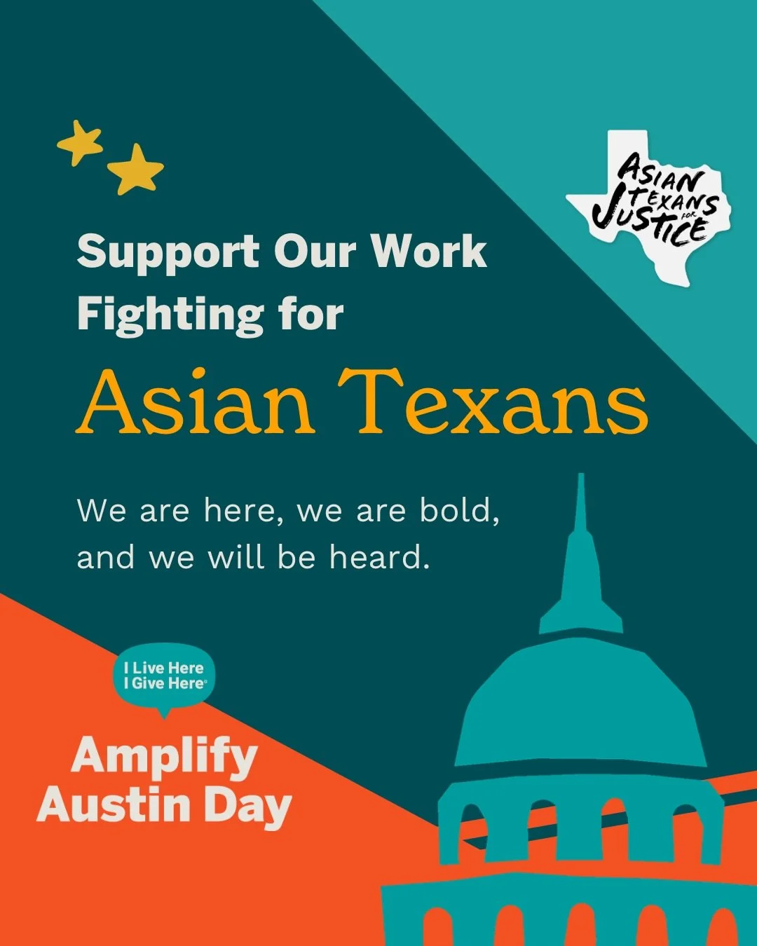 Asian Texans for Justice is committed to amplifying Asian votes, ensuring that we shape the outcomes of the 2026 election. This year, we&rsquo;re fighting for ↘️

✅ Fair and Free Elections  ✅ Equitable Access to Public Education  ✅ Fighting Against R