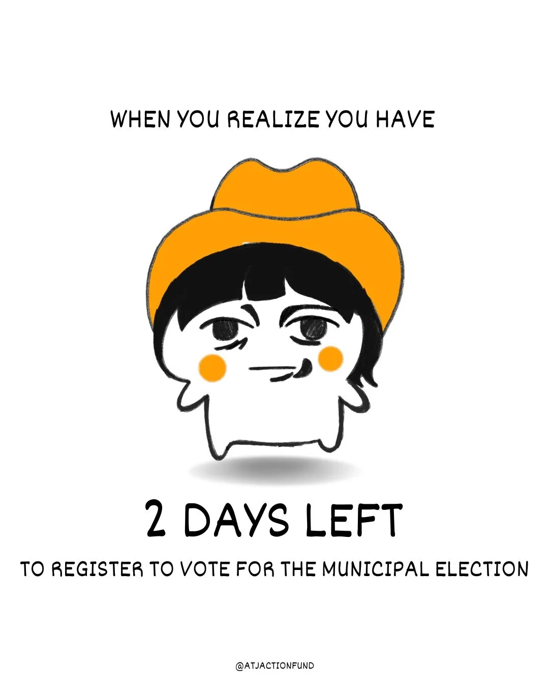 WHEN YOU REALIZE&hellip; there are only 2 days left to register to vote for municipal election 😳

don&rsquo;t worry &mdash; we got your back. check your voter registration status at ➡️ asiantexansforjustice.org/voter-resources 

be the responsible, 