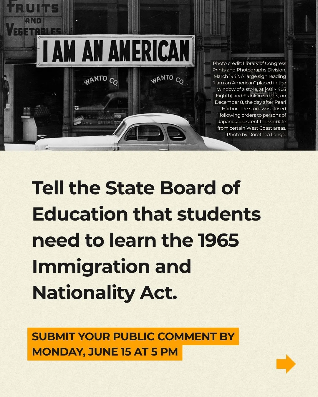 📚Texas is rewriting what students learn, and your voice can shape it. The State Board of Education wants to hear from you! If you&rsquo;re a student, parent, or community member, use our toolkit to tell the SBOE to include the Hart-Celler Act into o