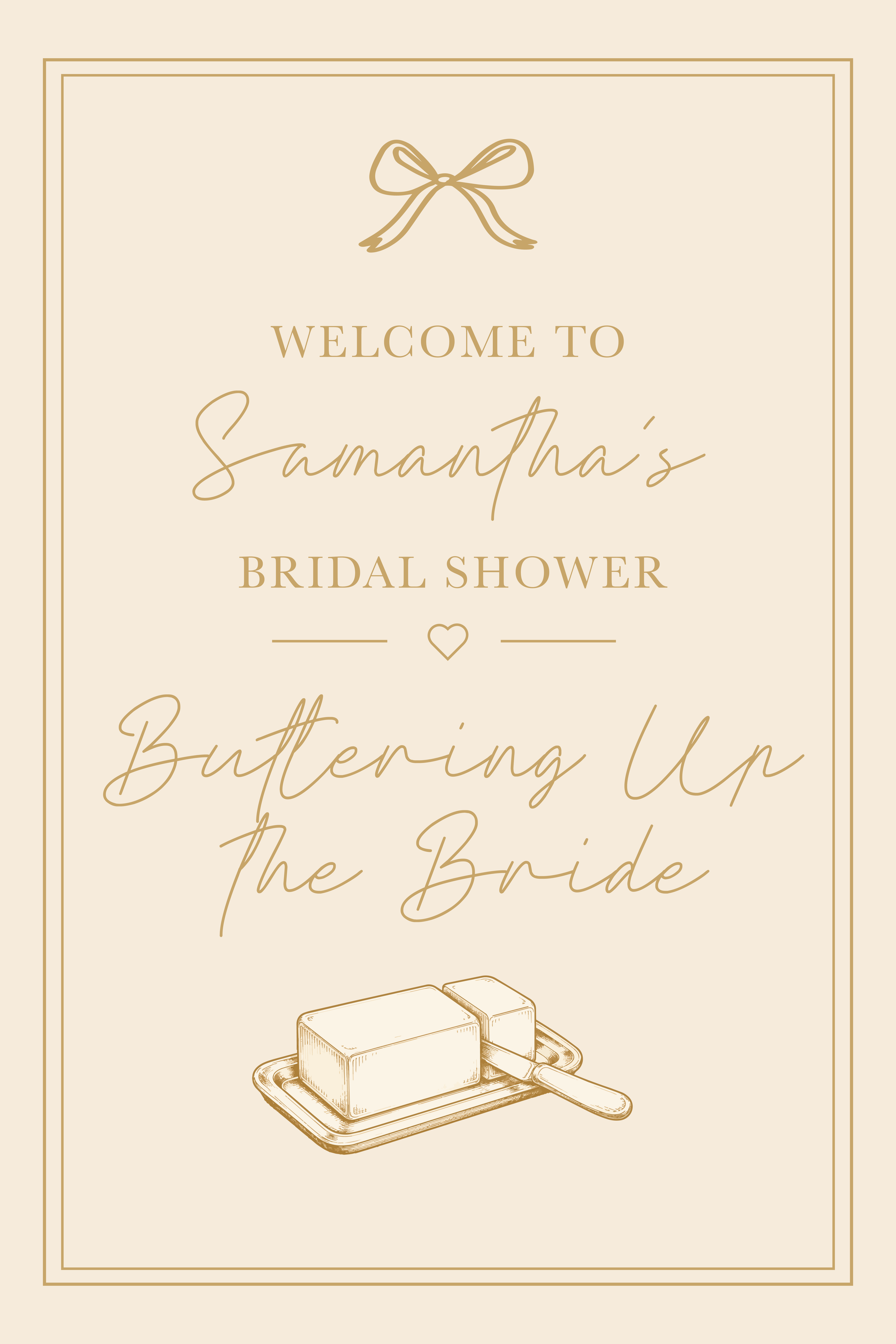Bridal Shower Welcome Poster II