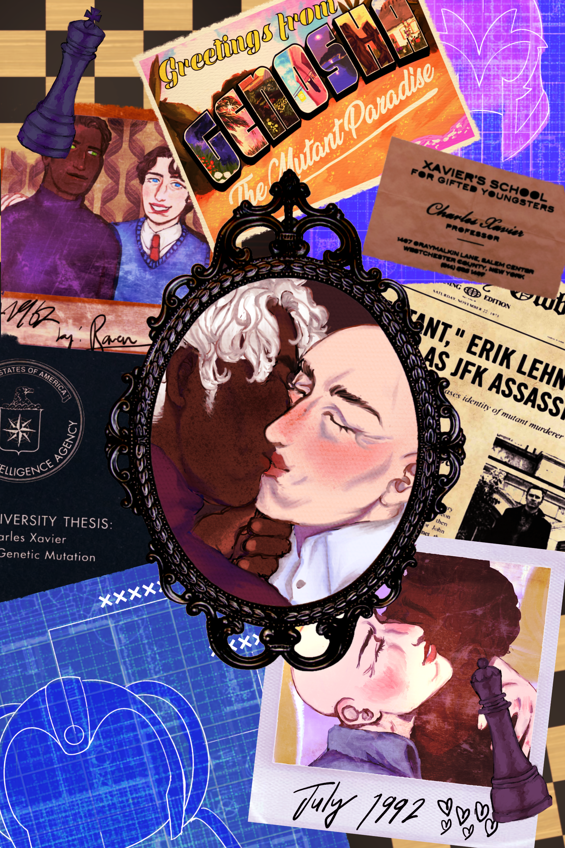 cherik illustration for bookends: a cherik zine