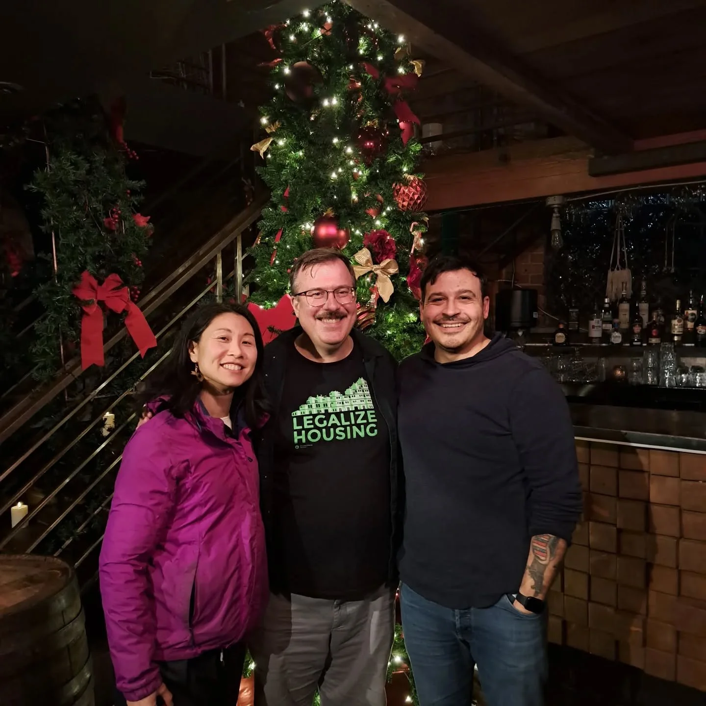 I had a great time chatting with folks at last night's @abundanthousingvancouver holiday social. The room was filled with people with  passion, enthusiasm, and expertise in housing, especially non-market and rental housing.

Looking forward to more c