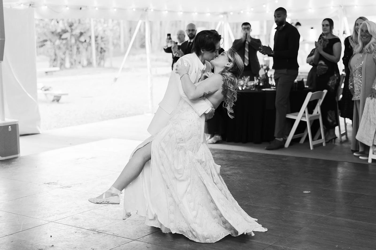 Emily & Sarah - Maddie Kay Photography - JuneBug Retro Resort, Weaverville, NC