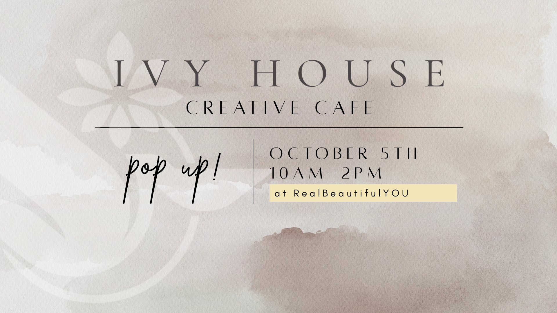 Ivy House Creative Cafe Pop-Up