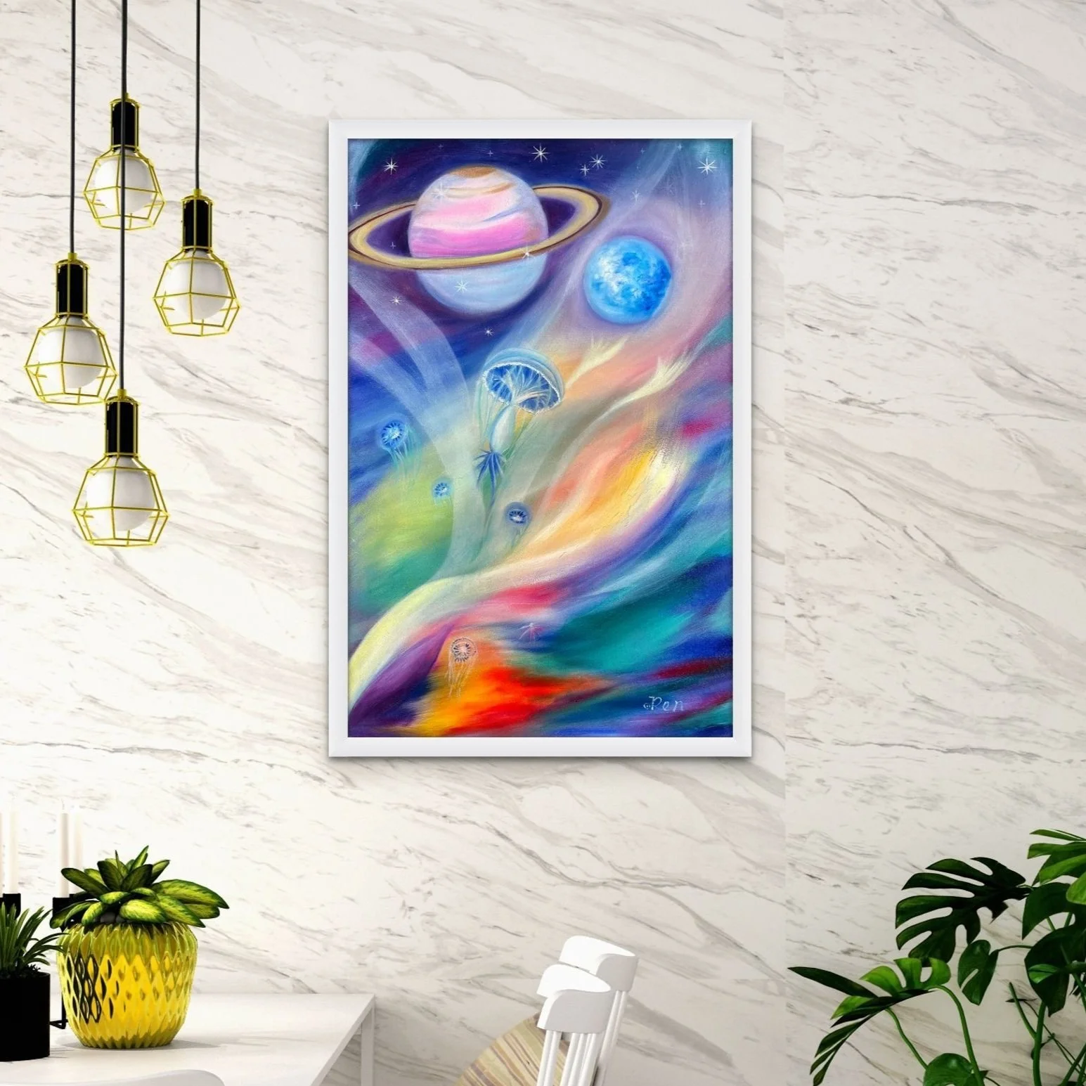 TIME TRAVELING - Spiritual Energy Art Print  *NEW *