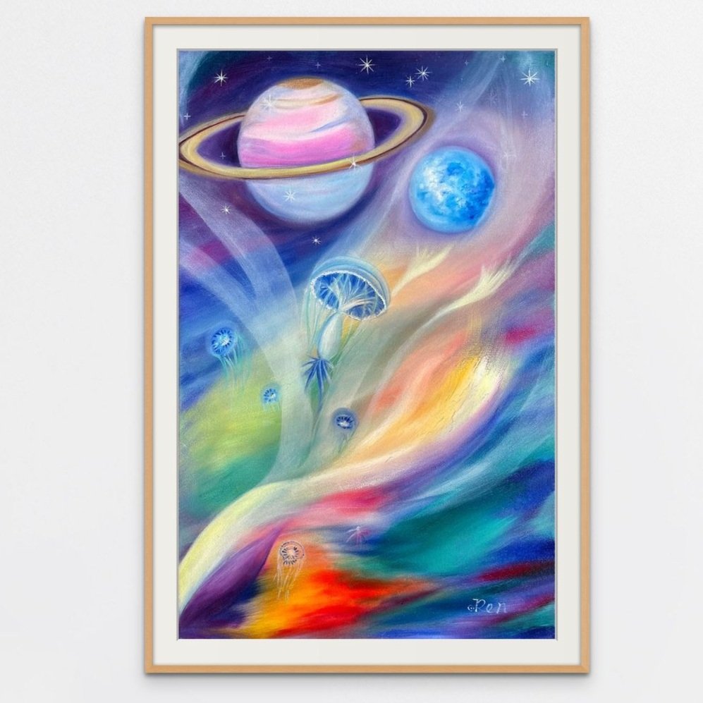 TIME TRAVELING - Energy Art Print  *NEW *
