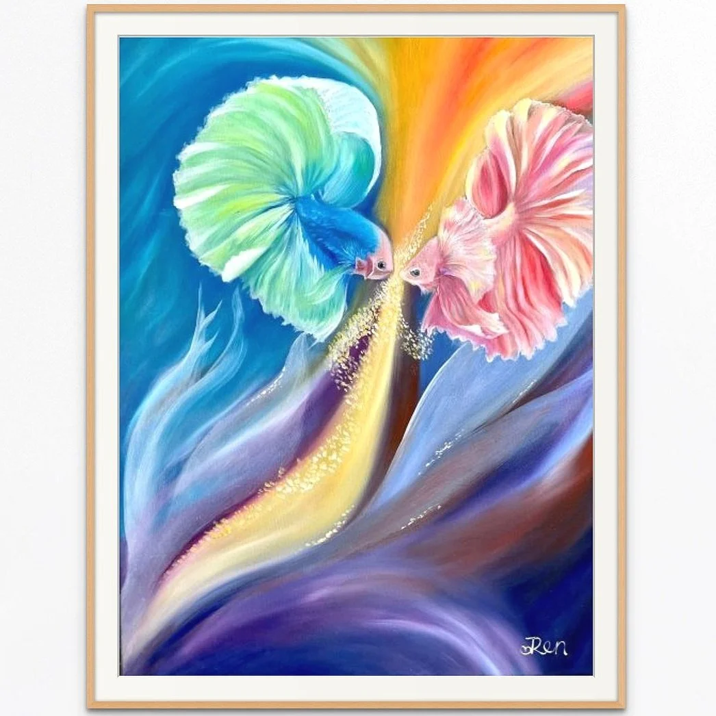 LOVE OF PISCES 1 -  Energy Art Print *NEW*