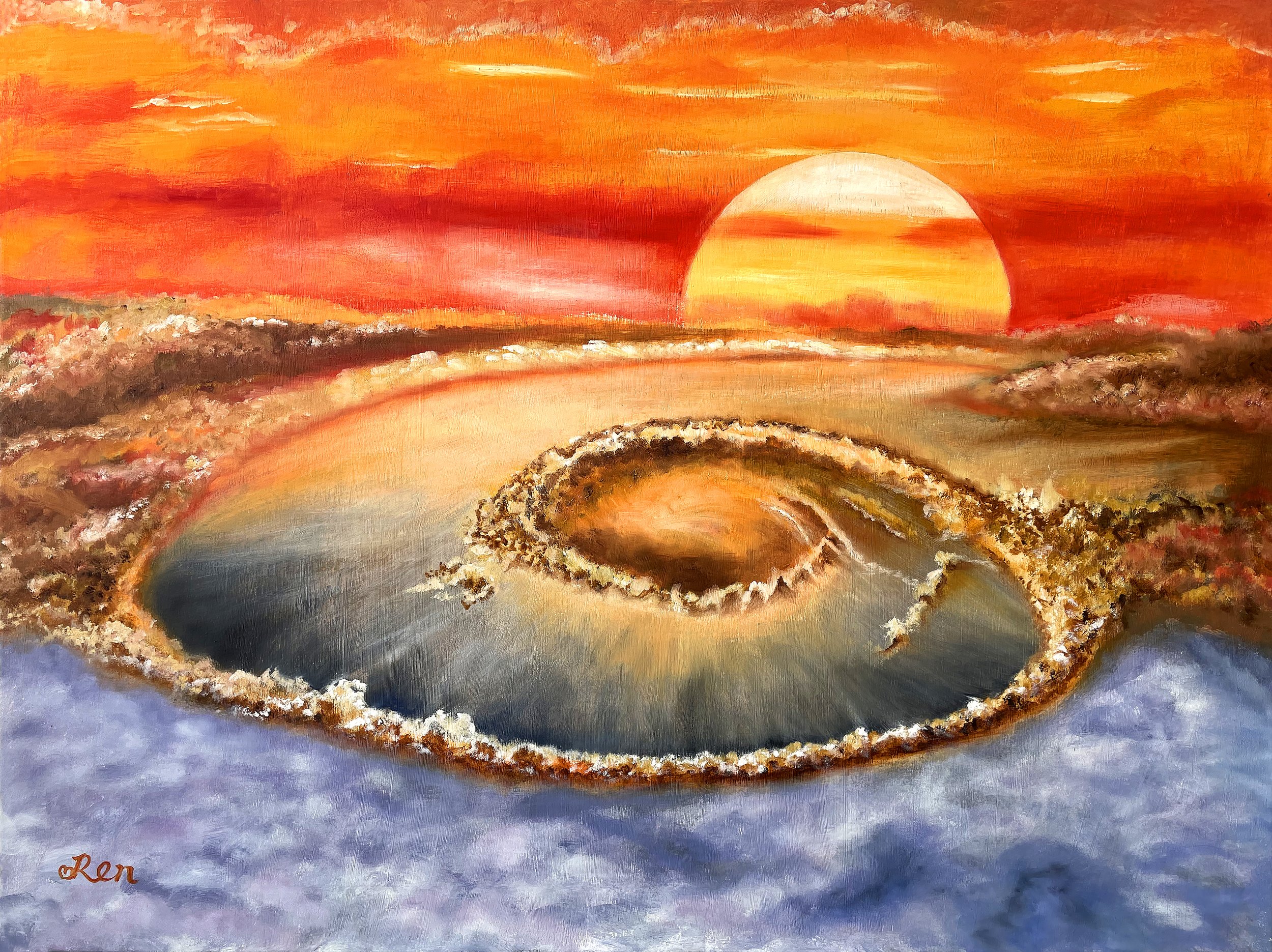 Eye of Time by Jingmin Ren, from the Flow of Light series, exploring spiritual energy, light, perception and the experience of time.