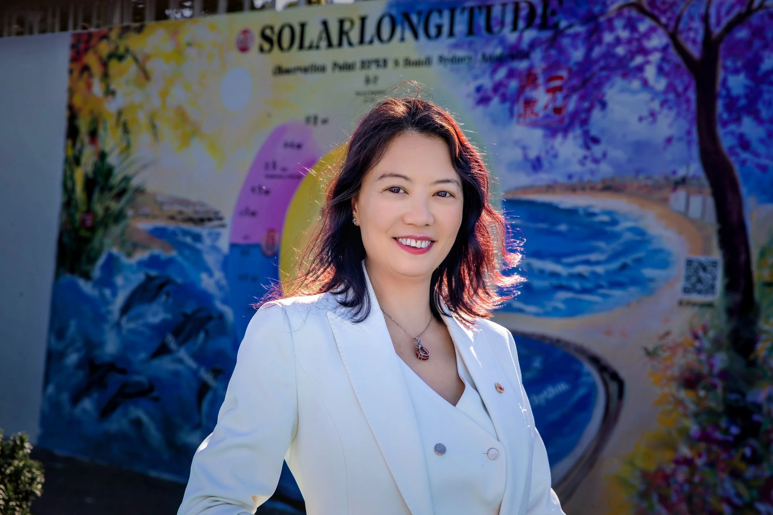 Portrait of Jingmin Ren (任静敏), Sydney-based visionary interdisciplinary artist and artist–researcher.