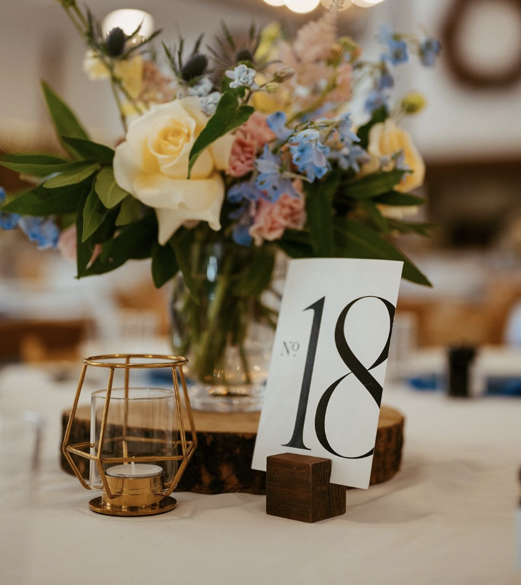 Gold Geometric Wireframe Votives