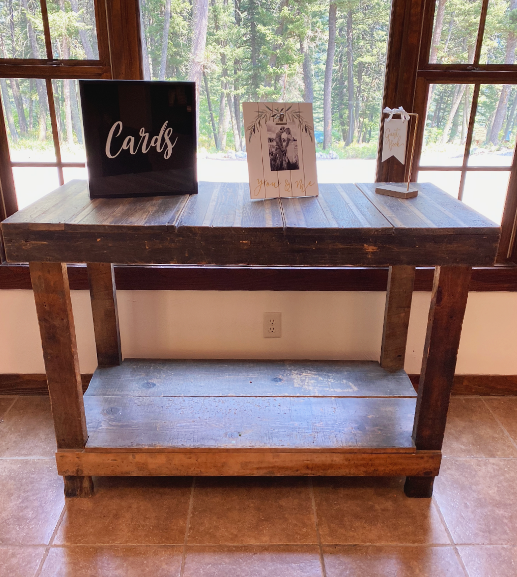 Tall Rustic Wooden Table