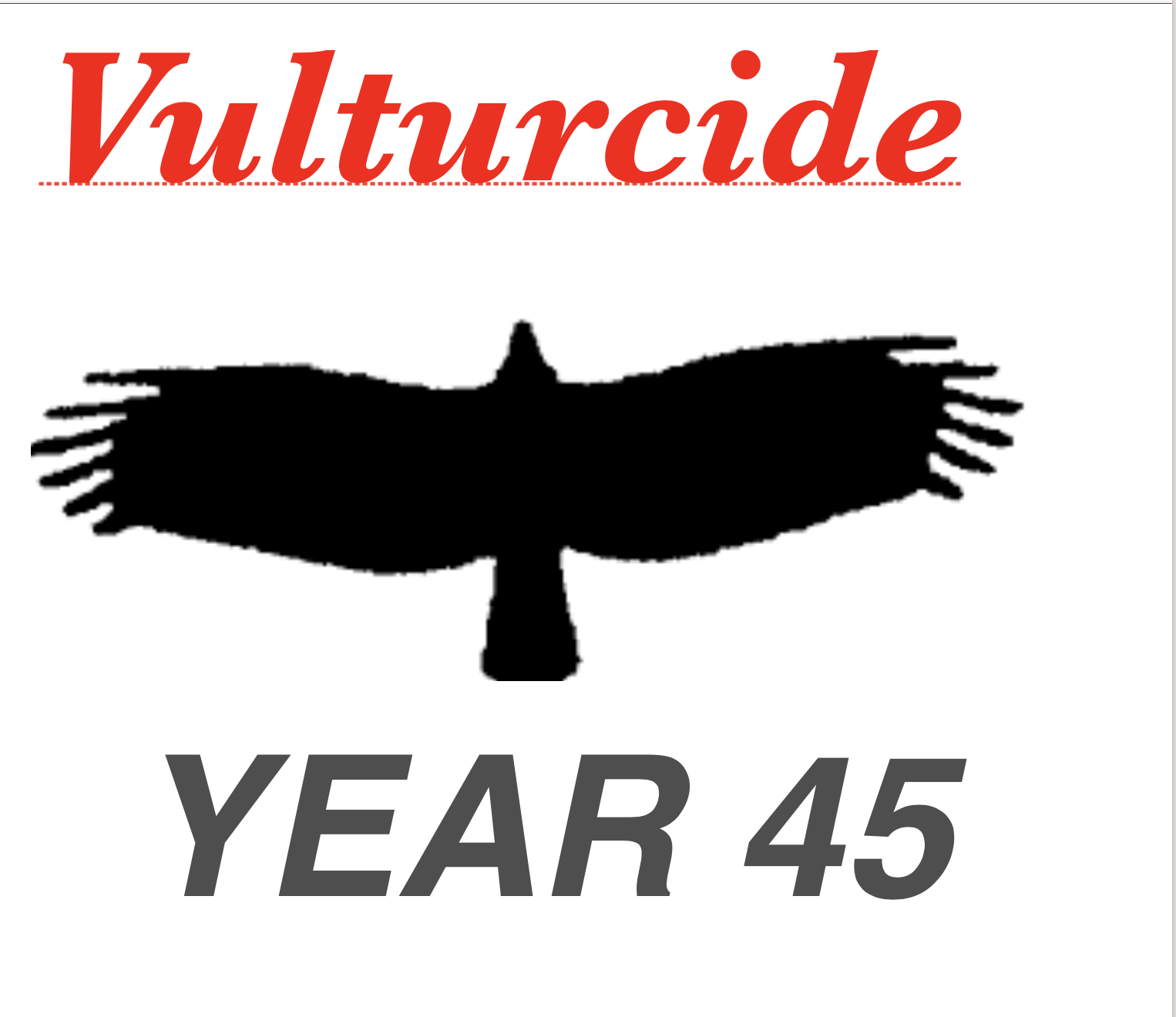 VULTURCIDE’S “YEAR 45” is OUT NOW