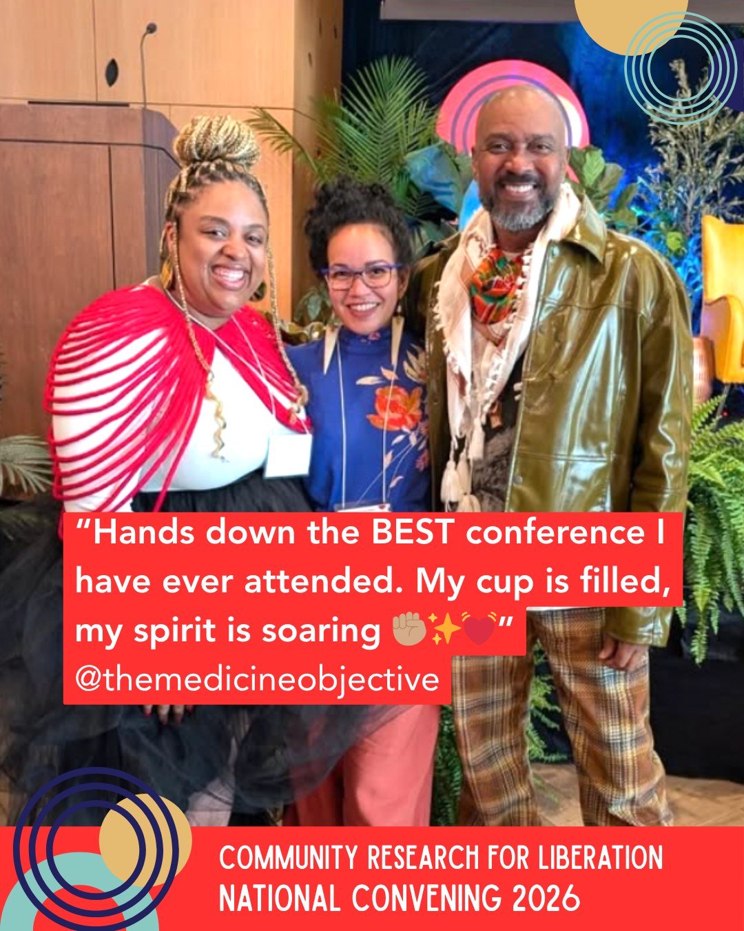 Our hearts and minds are overflowing with gratitude, knowledge and connections from the inaugural Community Research for Liberation National Convening last week. Much more recap content to come but, if you attended, please check you inbox for our pos