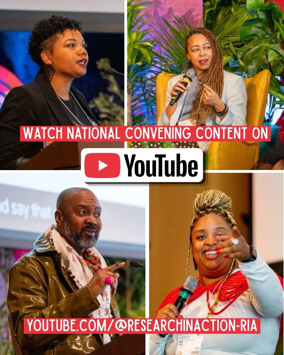 ICYMI: We recorded more than three hours of dynamic content during the inaugural Community Research for Liberation National Convening last month. Watch incredible insights from leaders like Dr. Brittany Lewis, Dr. Zuri Tau, Resmaa Menakem, Dr. Moniqu