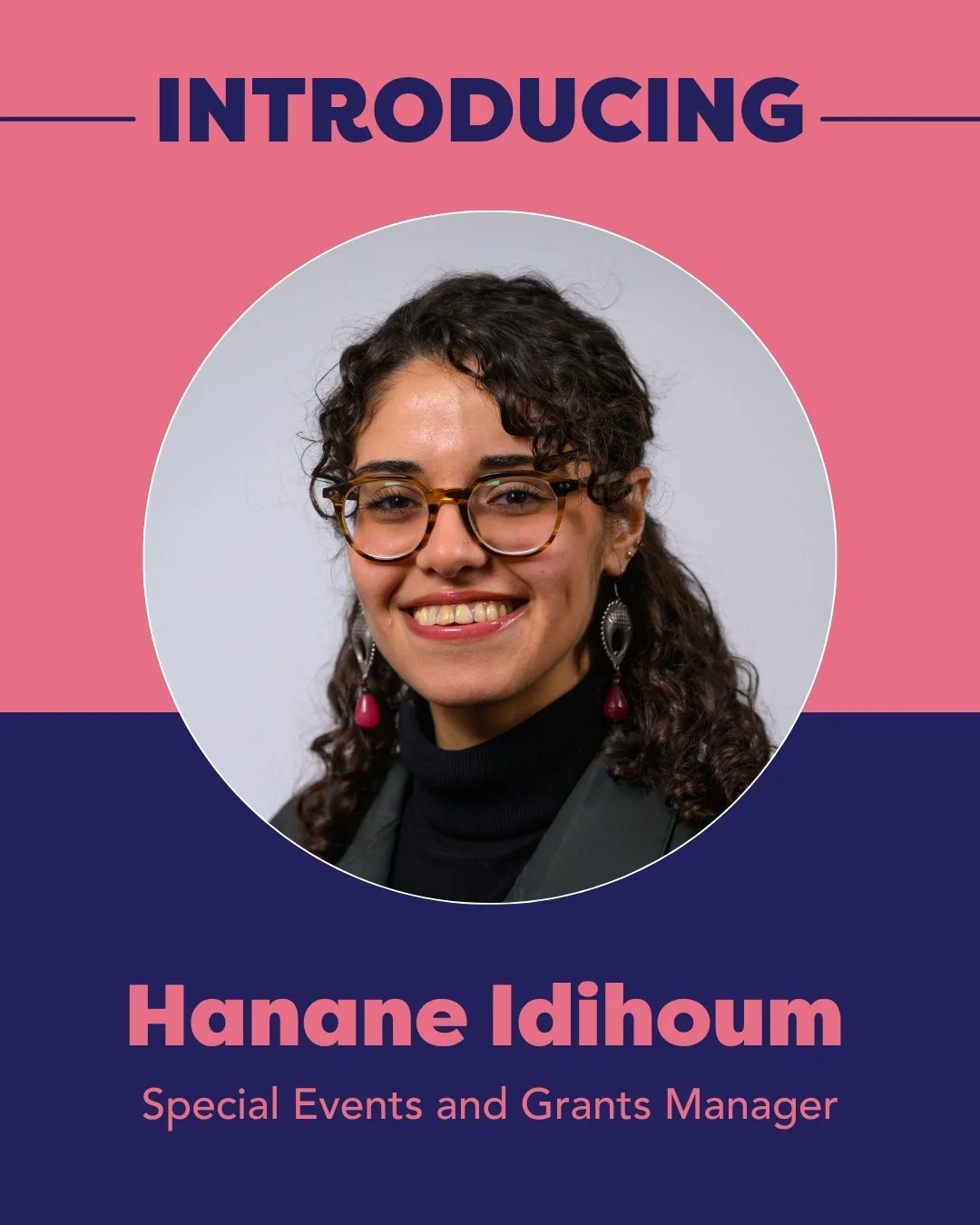 We couldn&rsquo;t be more excited to introduce a new team member in a *new role* here at Research in Action: Special Events and Grants Manager. Join us in welcoming Hanane Idihoum! 

Q: What connects you personally to the work of racial justice?
A: I