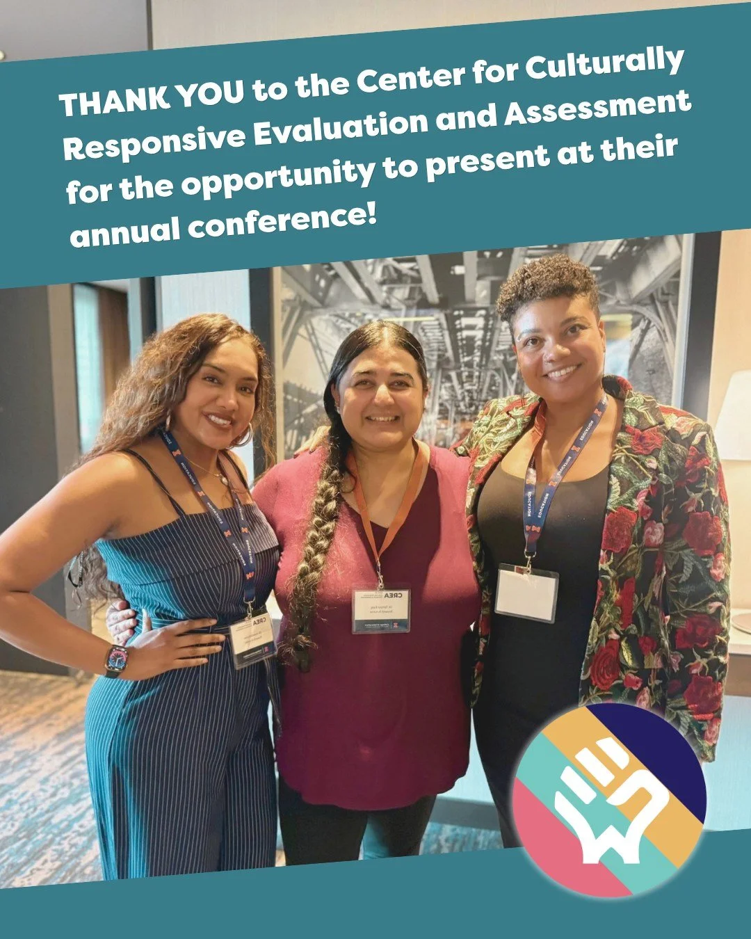 What an honor to share the Equity in Action model at the annual conference of the Center for Culturally Responsive Evaluation and Assessment this week! Want to learn more about our process? Check out researchinaction.com/equity-in-action!
