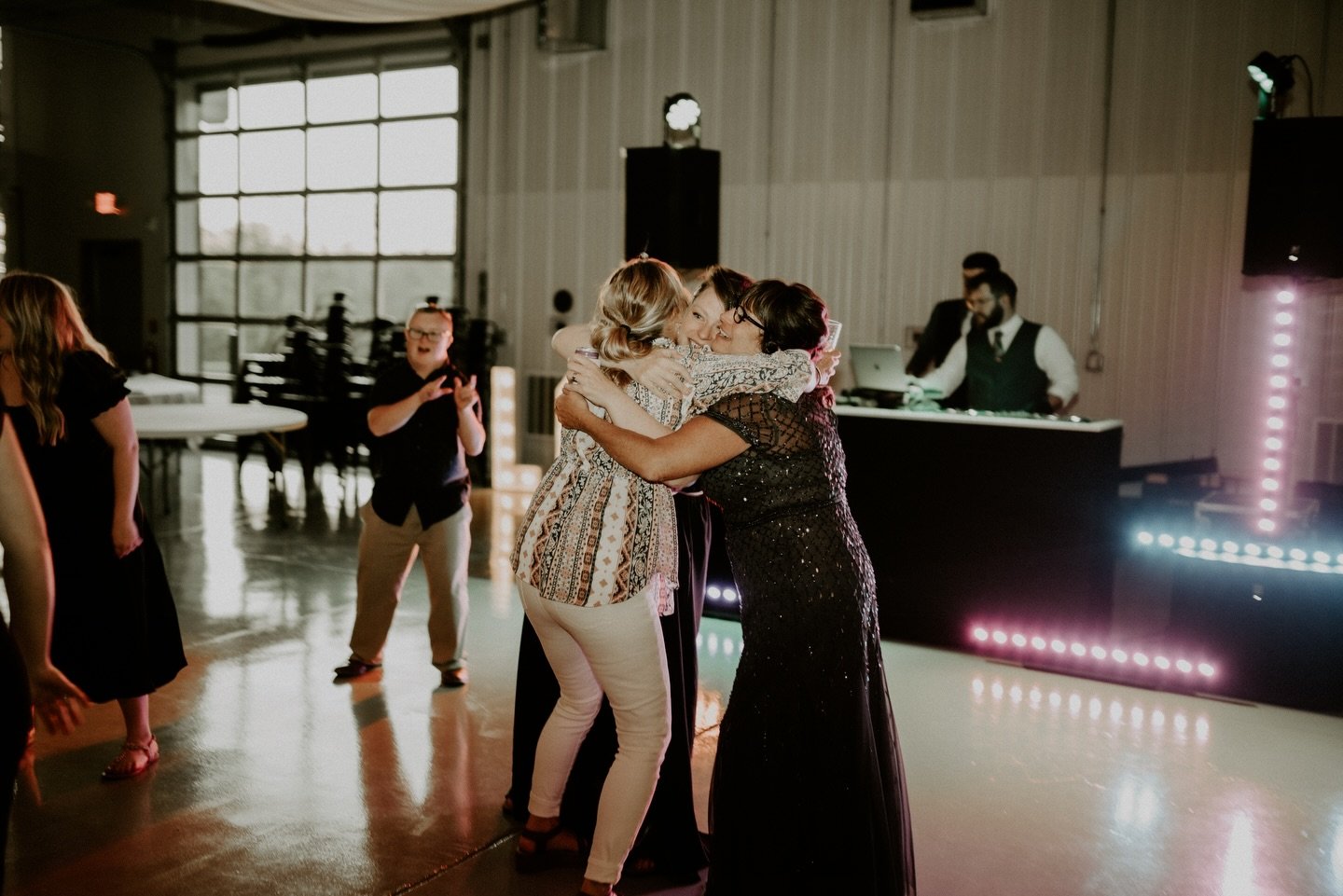 When the DJ is doing it right, the dance floor turns into a whole moment. 💃✨

Hugs, laughs, and real energy &mdash; this is what we bring to every event! 🕺 

If you want a party your guests will be sure to remember, you know who to call. 🎶🔥

Phot