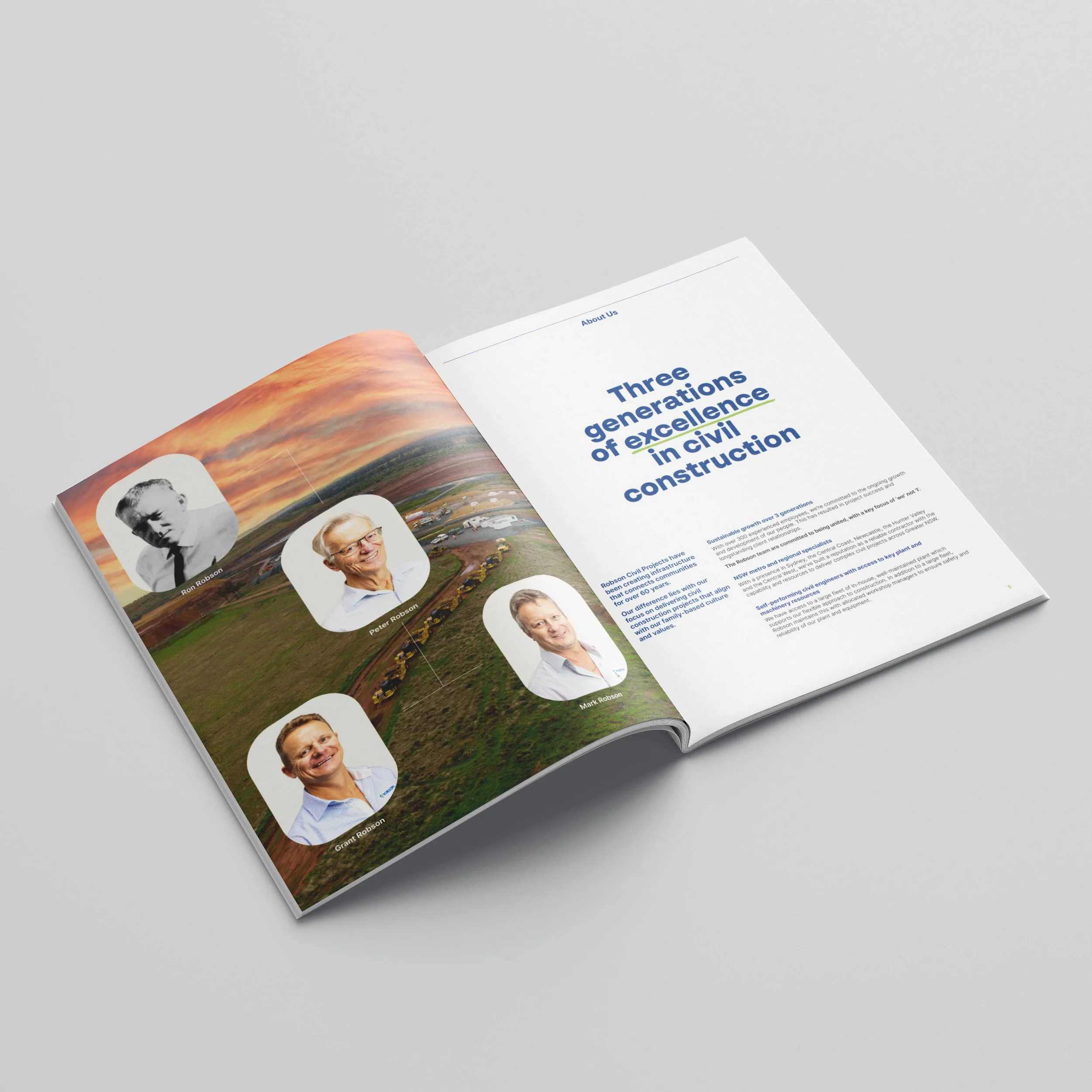 robson civil head contractor capability statement nsw sydney