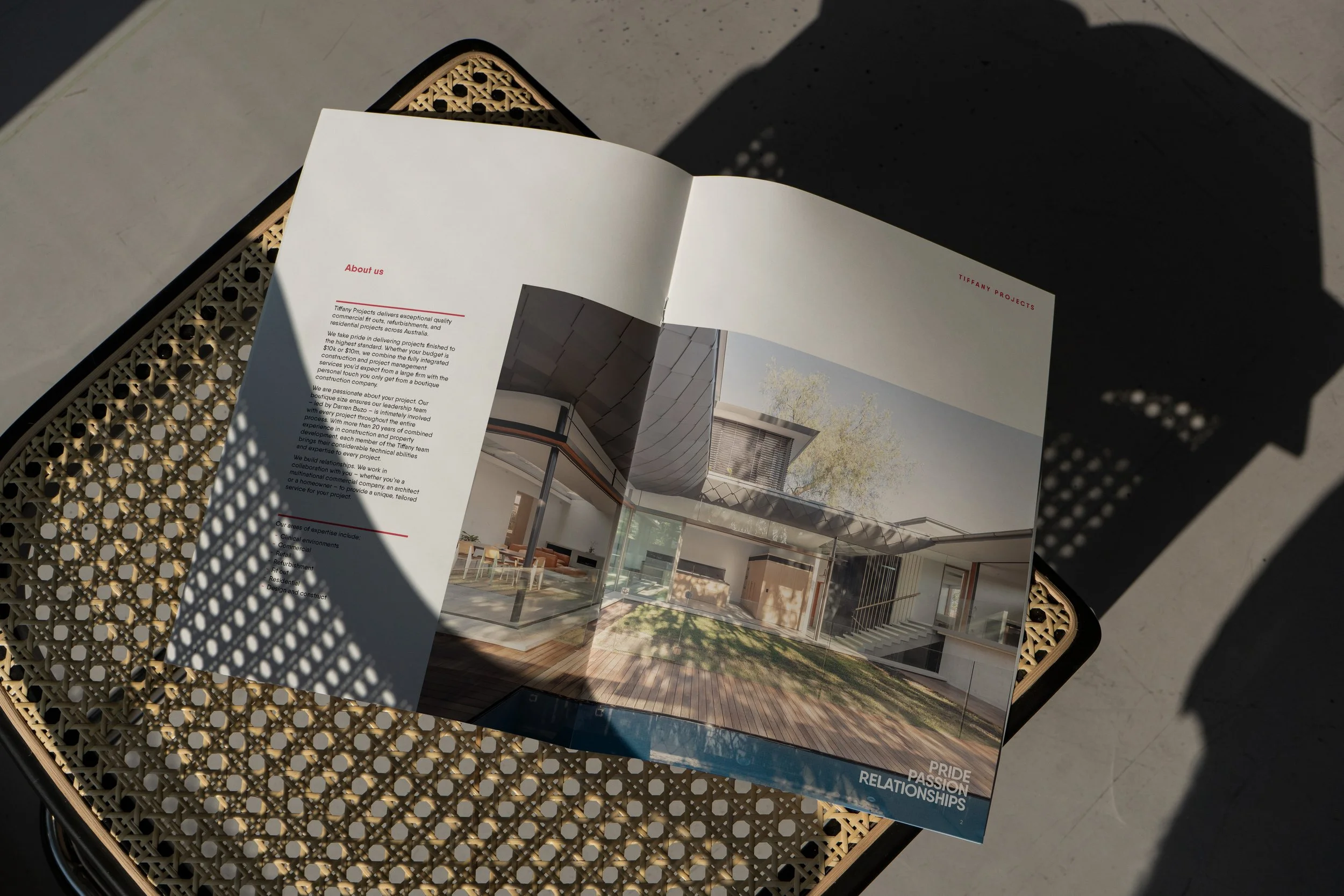 Tiffany Projects Construction Capability statement company profile design