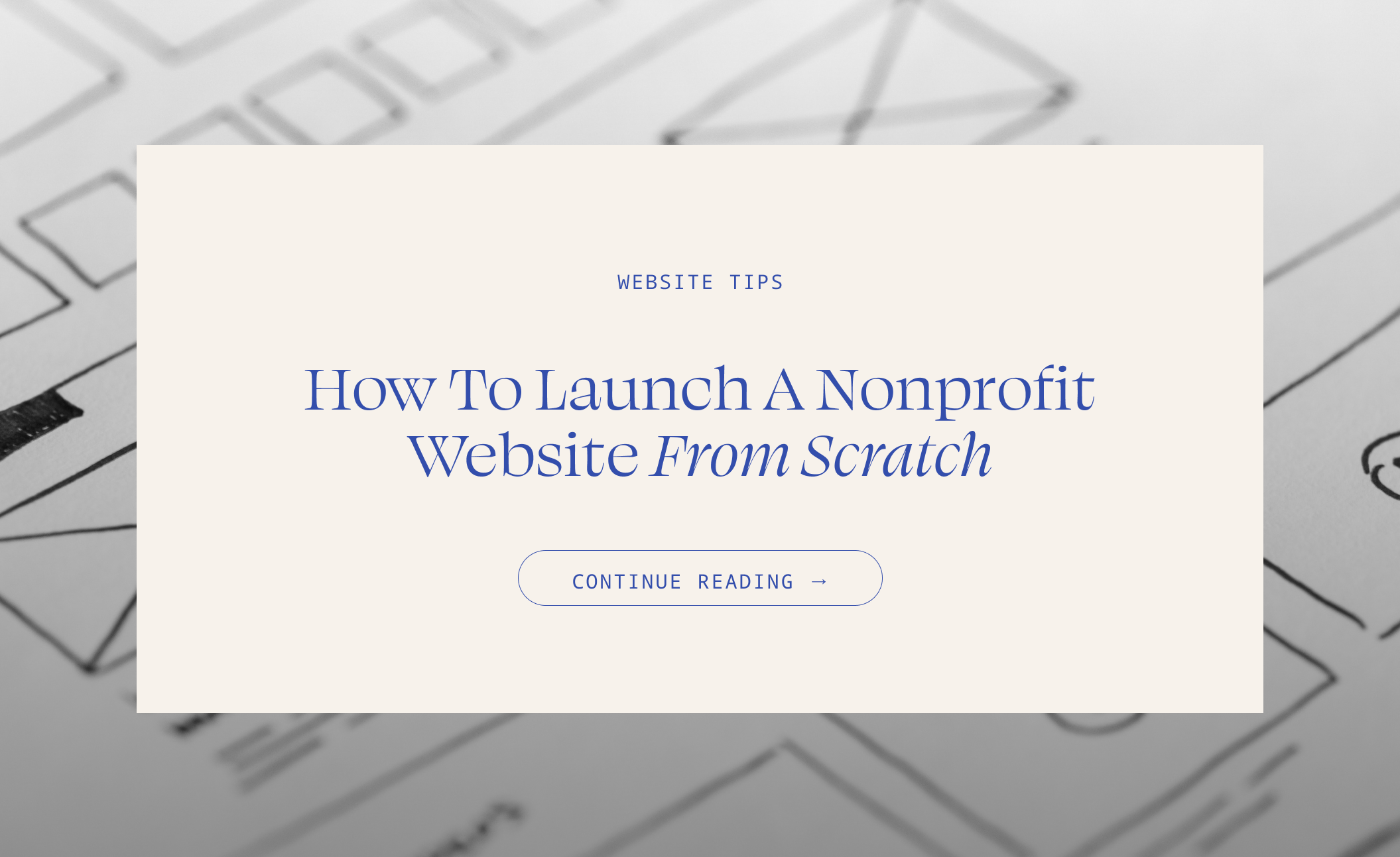 How to Launch a Nonprofit Website from Scratch — Sereth™