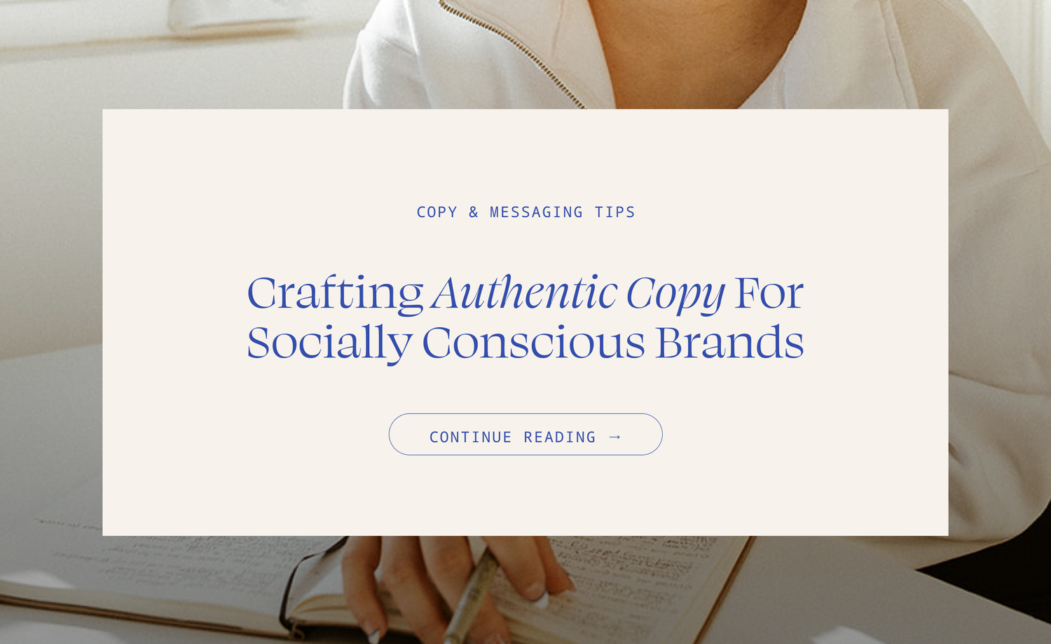 Authentic Copy Crafting Authentic Copy for Socially Conscious Brands — Sereth Design
