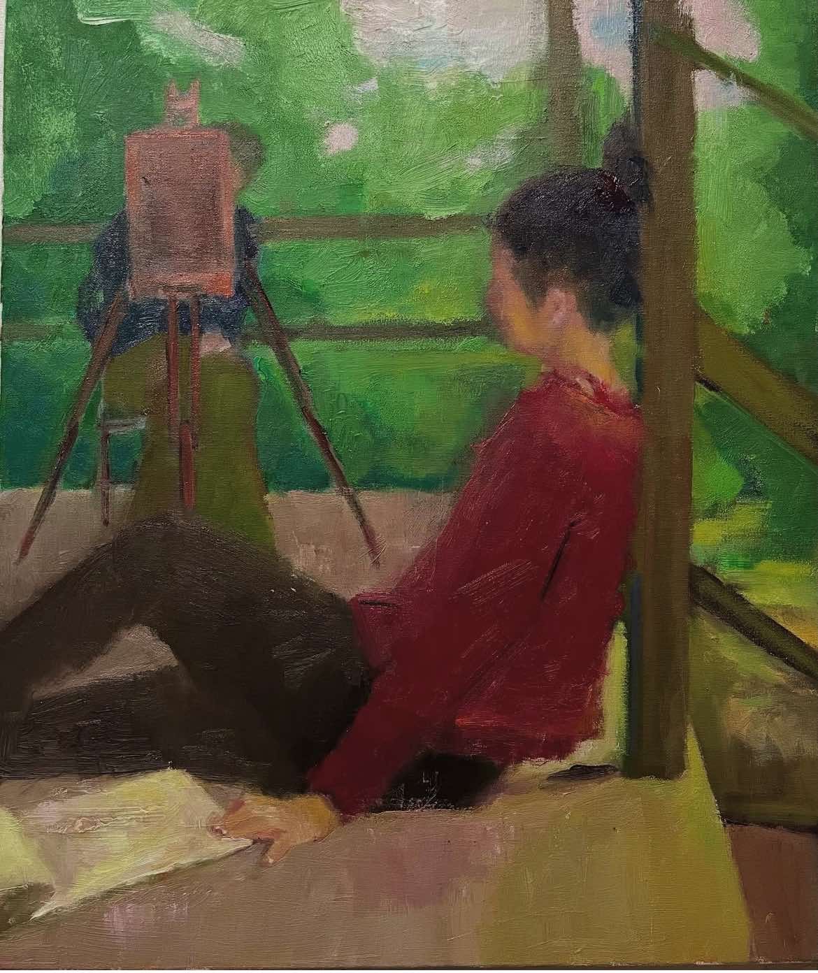 Me and Cooper on the studio porch