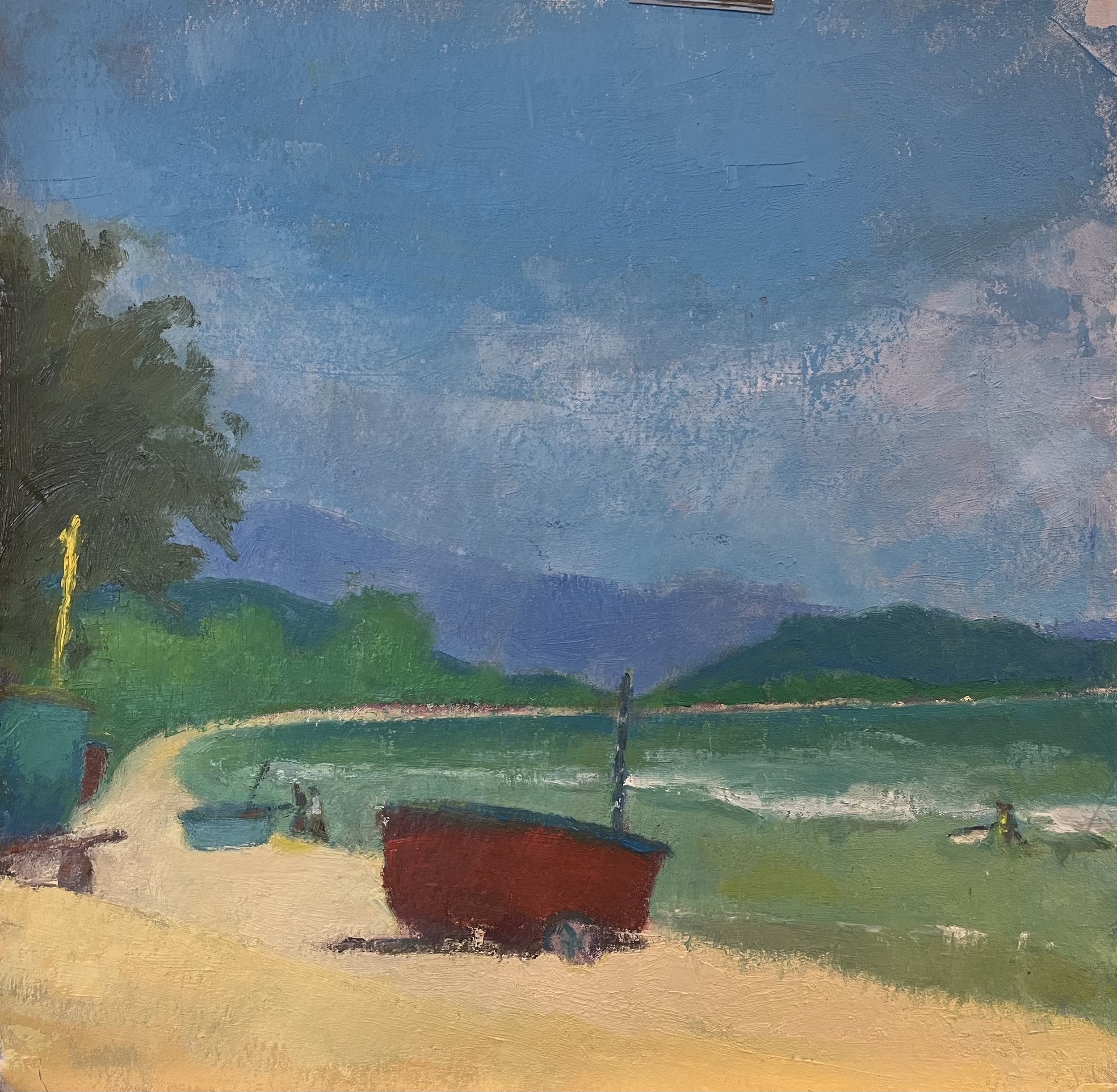 Basket boats on Doc Let beach