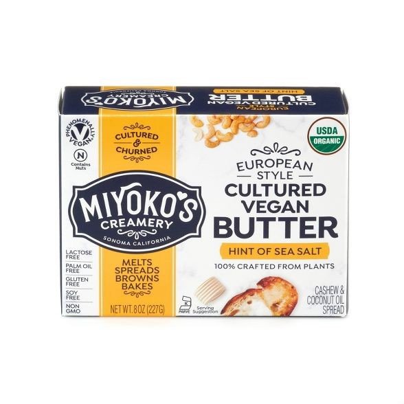 Cultured vegan butter