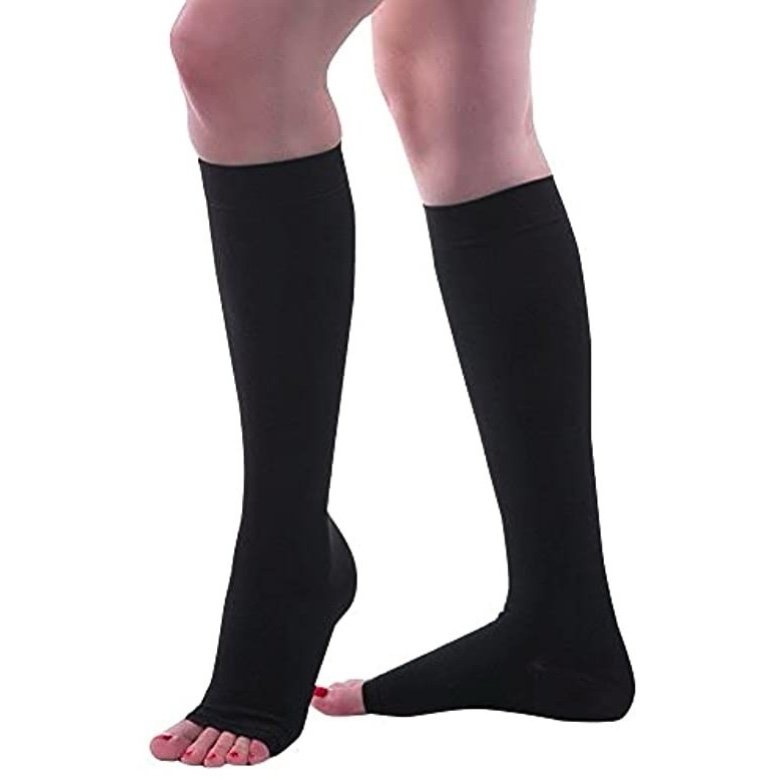 Open toe compression socks 