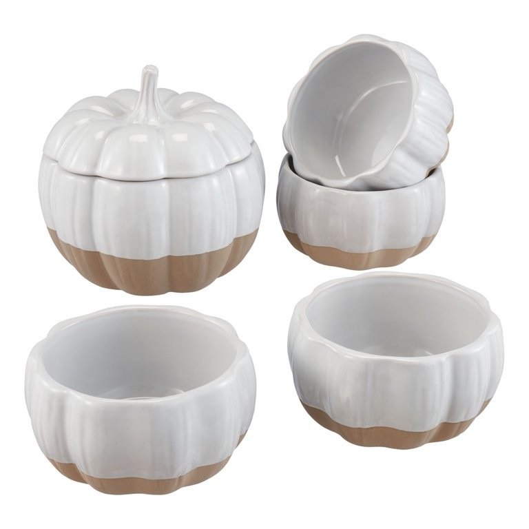 Ceramic pumpkin bowls