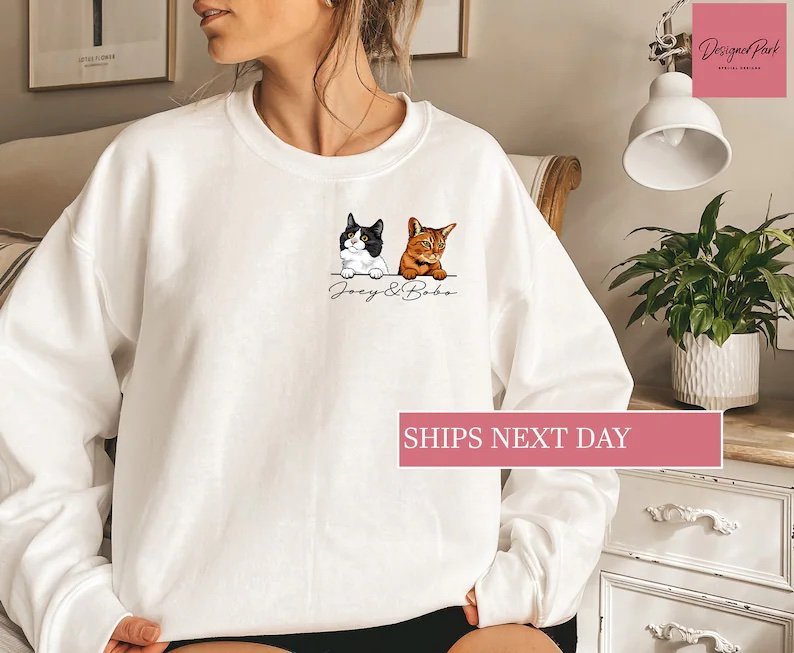 Custom Cat Sweatshirt 