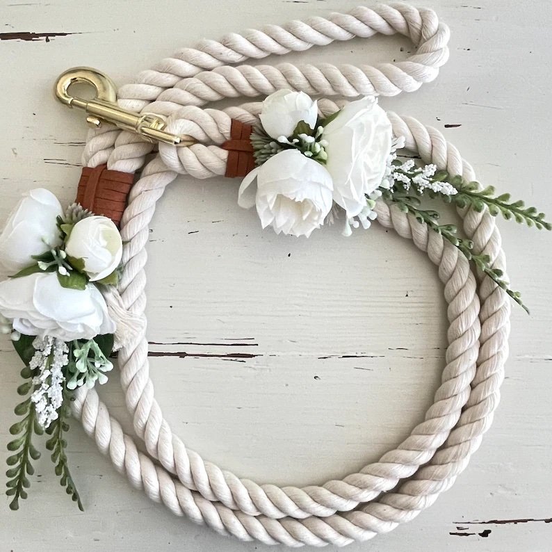 Floral Rope Leash