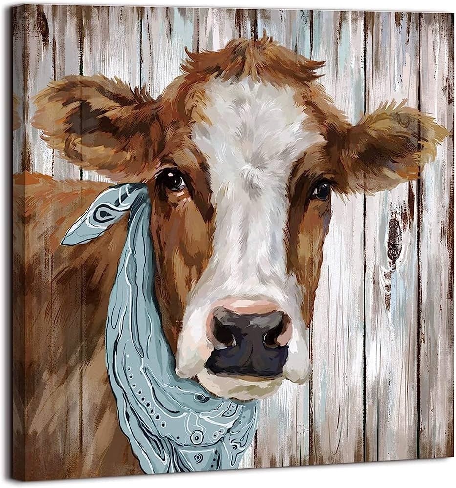 Farmhouse Cow Art