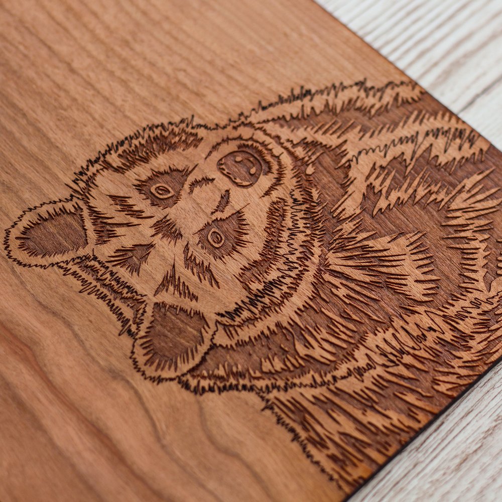 Handmade Cherry Wood Placemats - Custom Engraving