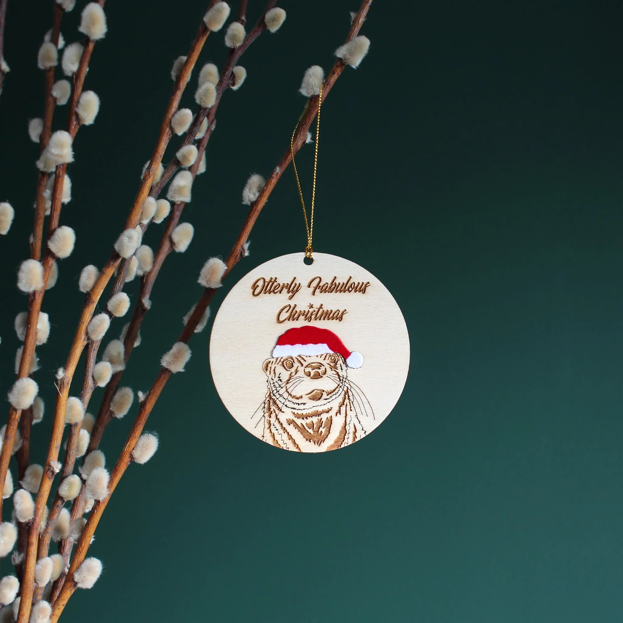 Otter Christmas Tree Ornament