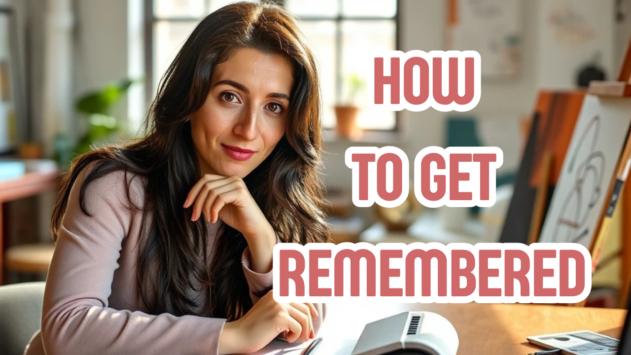 Watch my YouTube video about How to Make Your Creative Brand Unforgettable.