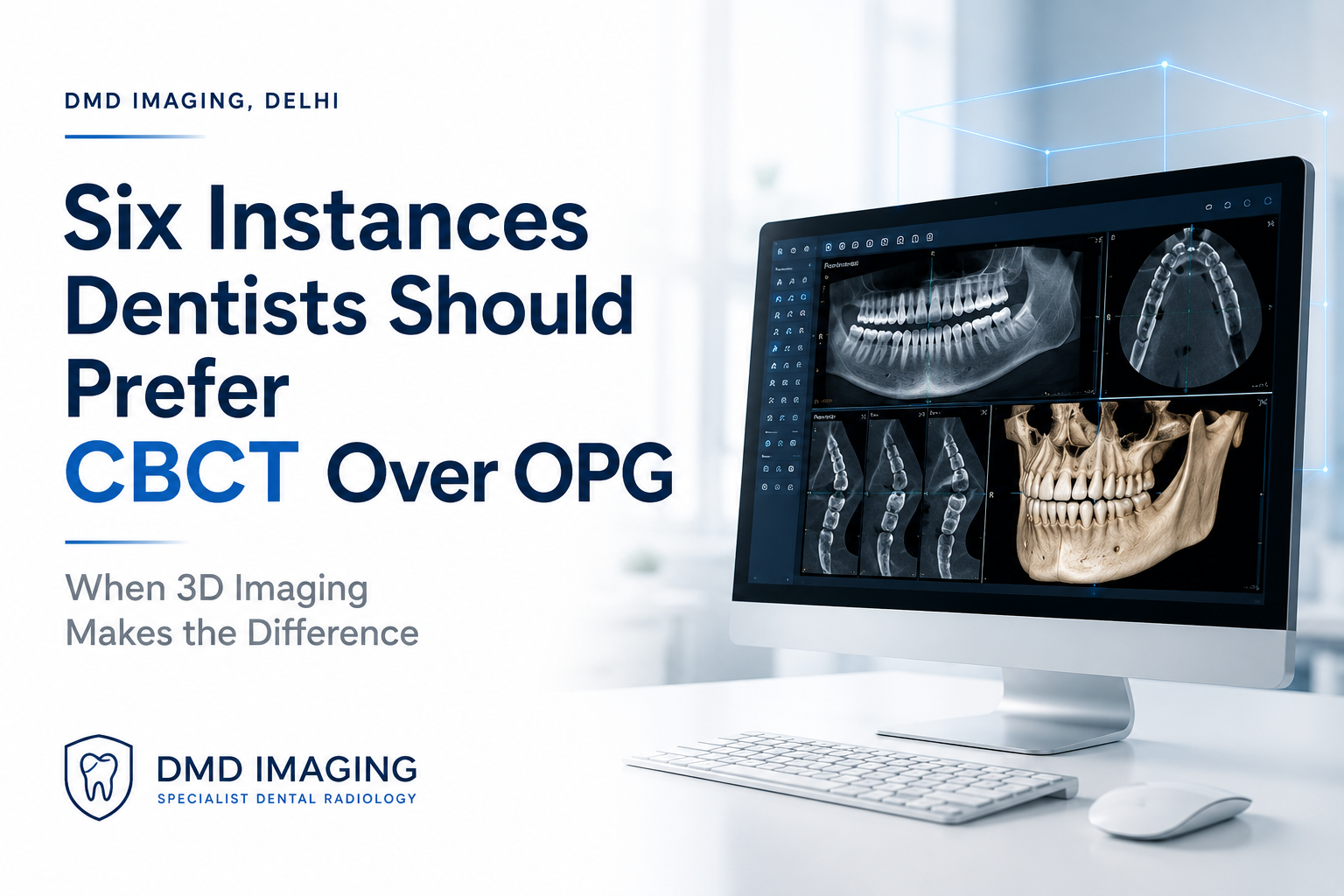 Six Instances Dentist should prefer CBCT over OPG&nbsp;