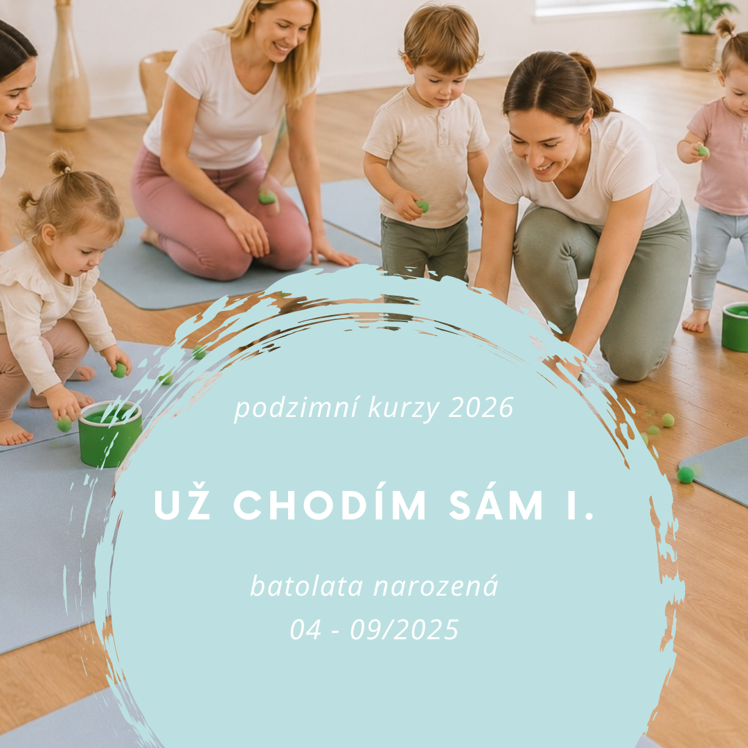 Podzimní kurzy cvičení pro miminka a děti od 2 měsíců do 6 let zaměřené na psychomotorický vývoj a senzomotoriku.