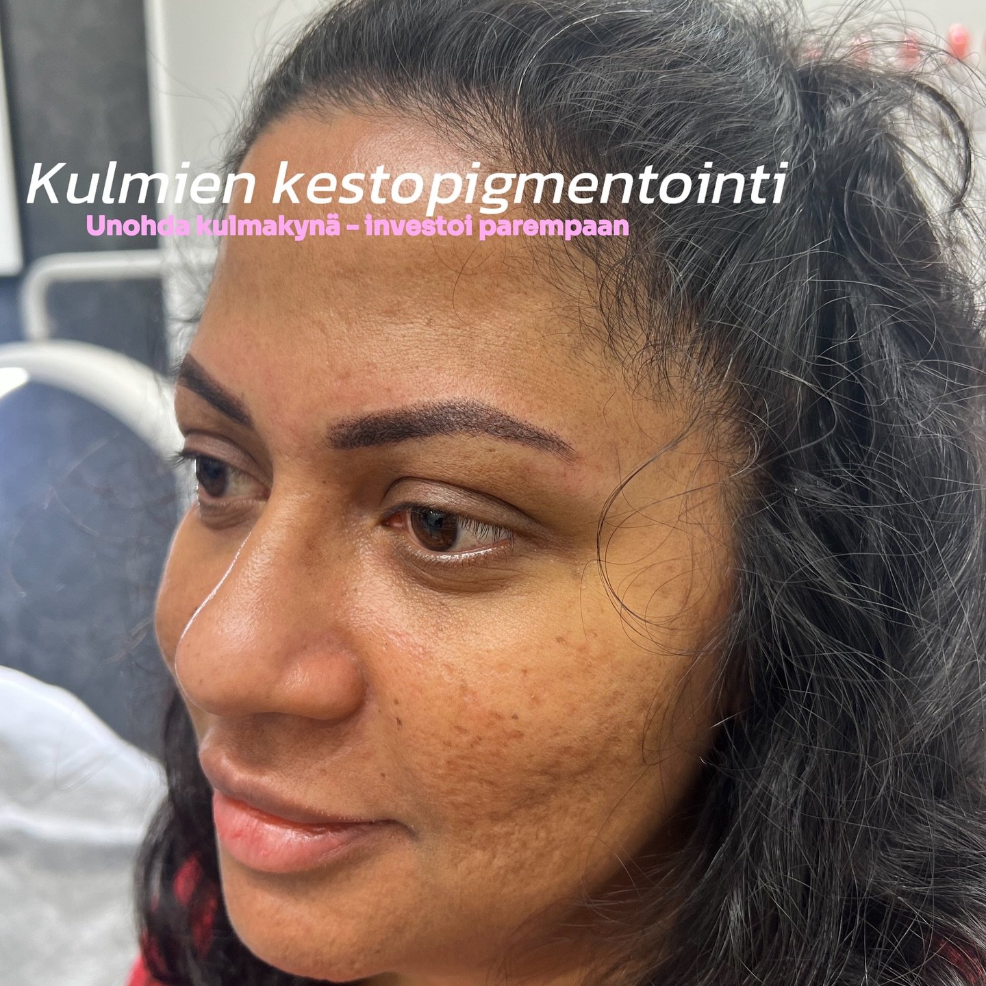 Kestopigmentointi kulmille &ndash; luonnollisen kauniit ja huolitellut kulmat joka p&auml;iv&auml;! 

✨ Ei en&auml;&auml; p&auml;ivitt&auml;ist&auml; meikkaamista, vaan t&auml;ydellinen ilme aamusta iltaan. Anna itsellesi lahjaksi helpompi arki ja it
