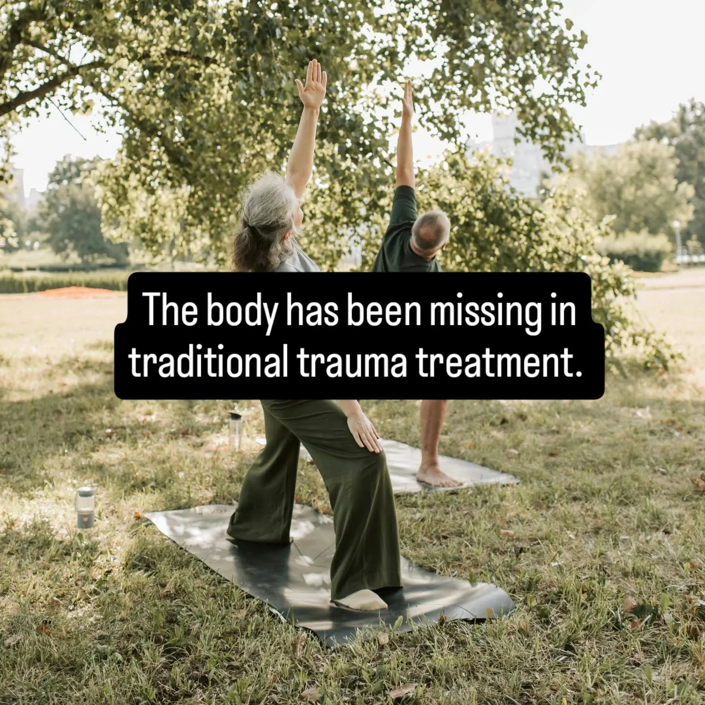 It is now recognised that the body needs to be included in treatment for complex trauma and PTSD as an adjunct to traditional&nbsp;talk therapy.&nbsp; The trauma response is a physiological response (rather than a cognitive response) and the impacts 